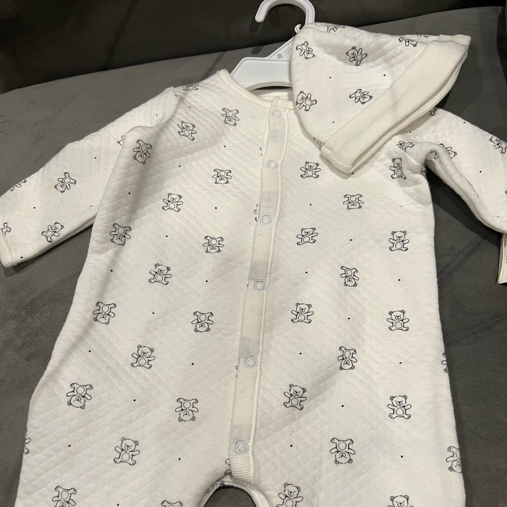 Little me‎ organic cotton bears onesie